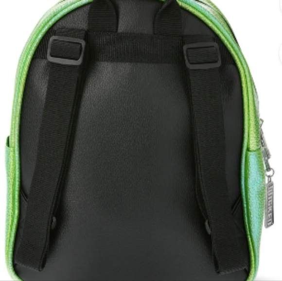 Brand New No One Mourns The Wicked Women's 10.5" Mini Backpack, Green - Picture 3 of 3